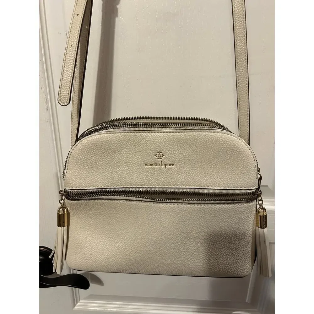 Nanette Lepore Crossbody Cream Bag